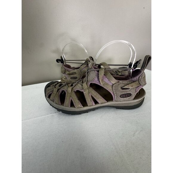 KEEN 9 Womens Whisper Gray Purple Waterproof Sport Sandals Hiking Trail Gorpcore - Picture 8 of 16
